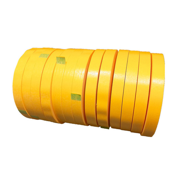  Automotive Car High Temperature 244 Tapeautomotive Yellow 5mm Brown Paper Cheap Cinta Masking Tape