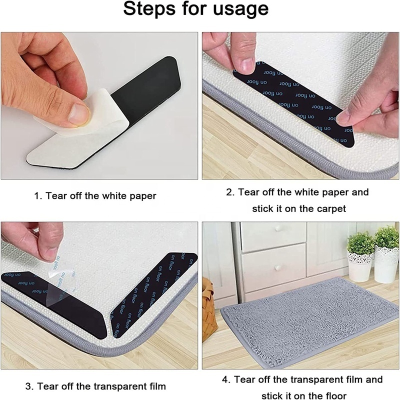 SNM Custom Anti Slip Rug Underlay Carpet Gripper Tape Mat Strip Stopper Rug Pad For Tufting Frame