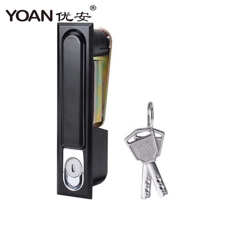 black zinc electrical door panel double door cabinet lock for metal cabinet lock