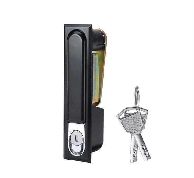 black zinc electrical door panel double door cabinet lock for metal cabinet lock