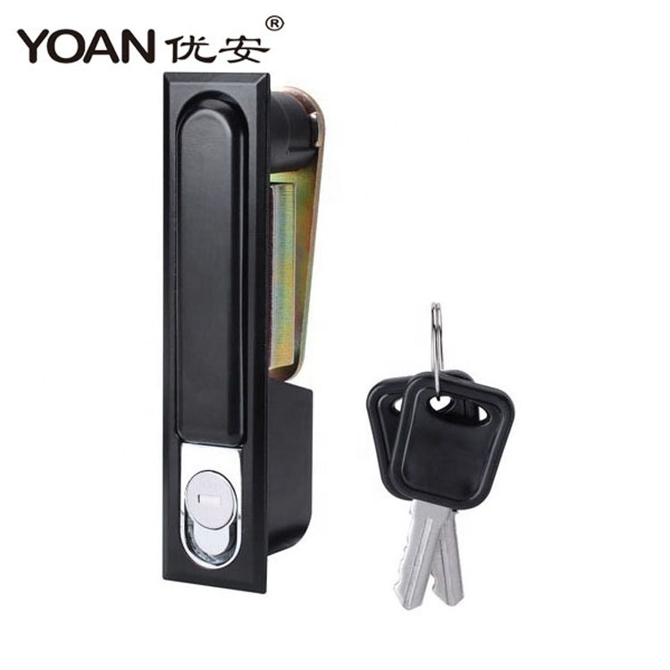 black zinc electrical door panel double door cabinet lock for metal cabinet lock