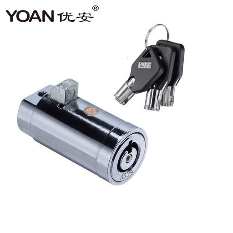 high security master key tubular cylinder lock for vending machine