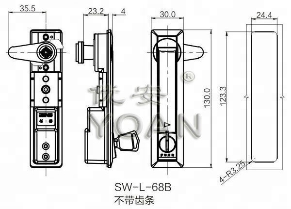 black or chrome plating zinc rv cabinet lock