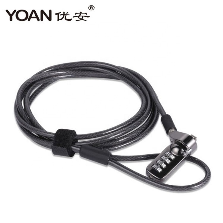 Security Cipher Laptop Locks With Chain Cable Password Combination Code For Computer Notebook