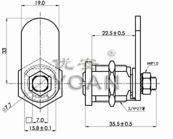 high security brass dimple key cylinder cam lock for electrical cabinet letter cash box machine door with keyed alike and differ