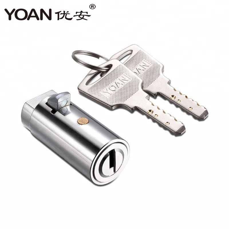 high security brass computer dimple key cylinder lock for snack drink soda water vending machine dispenser wrecker trailer lock