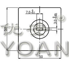 Steel anchor point with adhesives for laptop locks