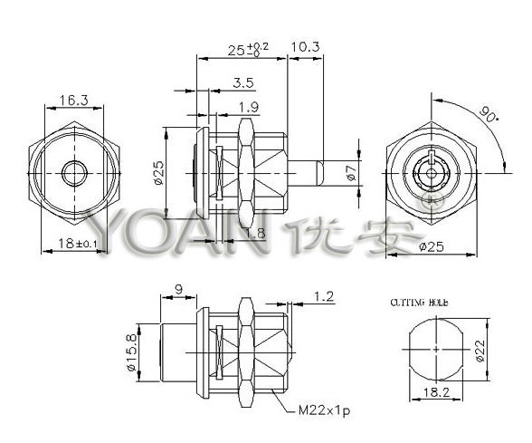 high security hidden drawer lock, mechanical combination lock