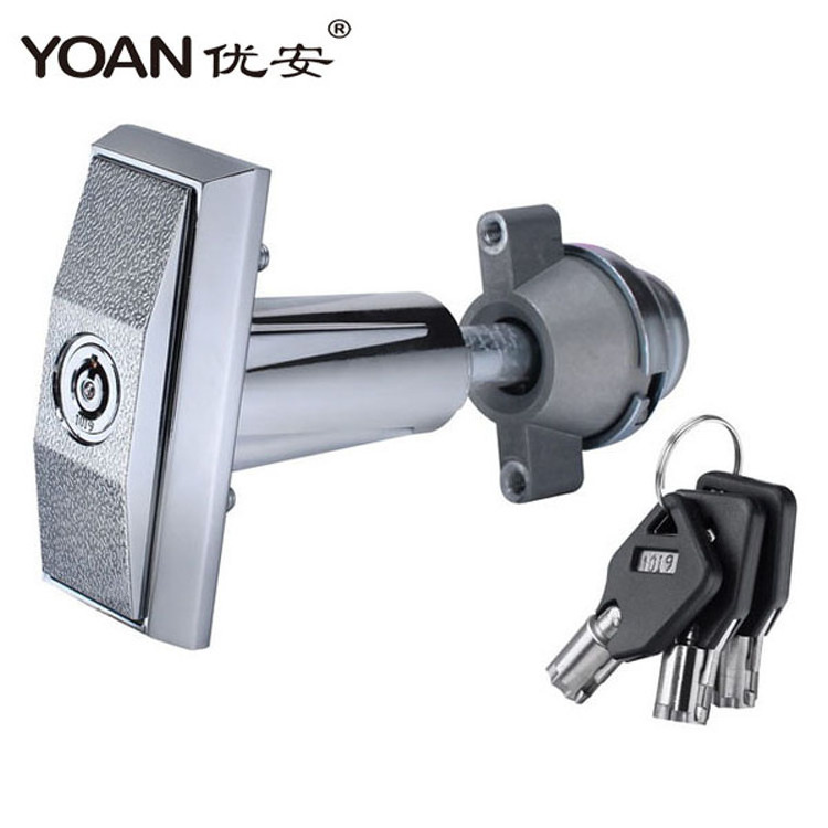 Hot quality Model 1304 t-handle lock with slot machine keys for vending machine