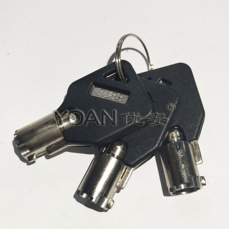 Hot quality Model 1304 t-handle lock with slot machine keys for vending machine