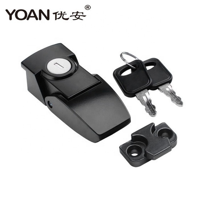 Hot selling black hasp latch toggle lock with key