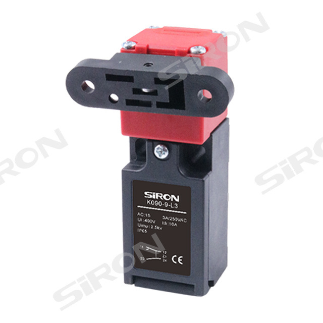 SiRON K090-9-L Series Hot Sell Waterproof Limit and Safety Door Interlock Latch Switches Vertical Interlock Safety Limit Switch