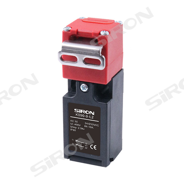 SiRON K090-9-L Series Hot Sell Waterproof Limit and Safety Door Interlock Latch Switches Vertical Interlock Safety Limit Switch