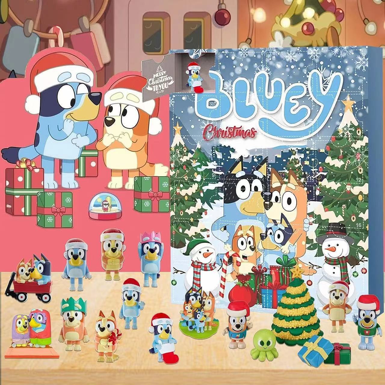 Stitch Christmas Advent Calendar Mystery Box Pikachu and Sanrio Blind Box Kuromi Anime Figures for Children Boy Girl Xmas Gift