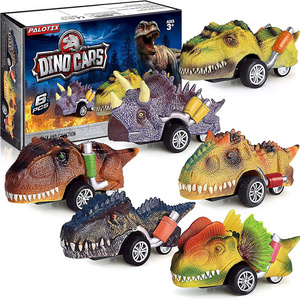 Dinosaur Coaster Toy Pull Back Cars Realistic Dino Cars Mini Monster Truck With Big Tires Small Toys For Kids Gifts