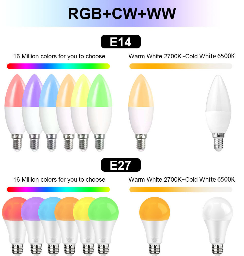 Amazon popular WiFi Led Bulb 9W RGB Smart LED Light Bulbs Alexa and Google