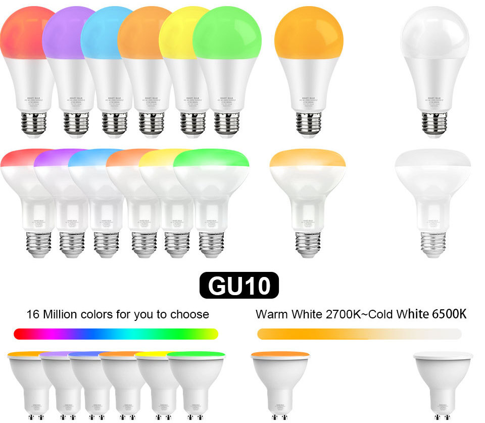 Amazon popular WiFi Led Bulb 9W RGB Smart LED Light Bulbs Alexa and Google