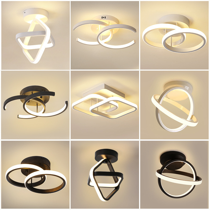 Nordic LED Ceiling Chandeliers Lamp Acrylic Lights Home Decoration Corridor Aisle Balcony Hallway LED Ceiling Light