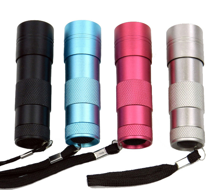 LED UV Flashlight 12LED 395-400nm LED UV Light torch light lamp safety UV 3AAA Blacklight Detection