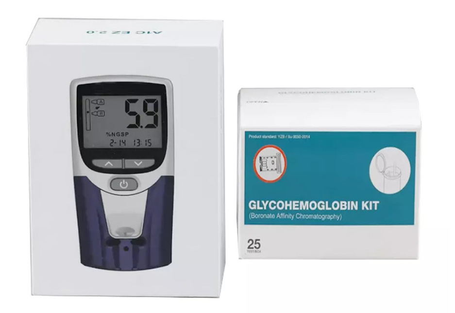 Household glycated hemoglobin blood glucose detector+test strip glucosemeter HBA1C