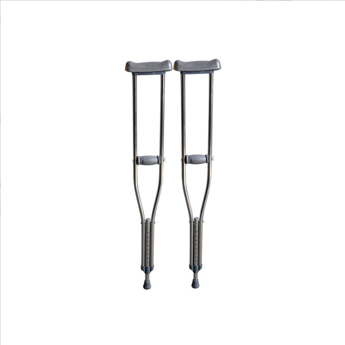 Axillary folding crutch with rubber crutch tips hands free Underarm Medical Device Walking stick Cane Underarm Crutches