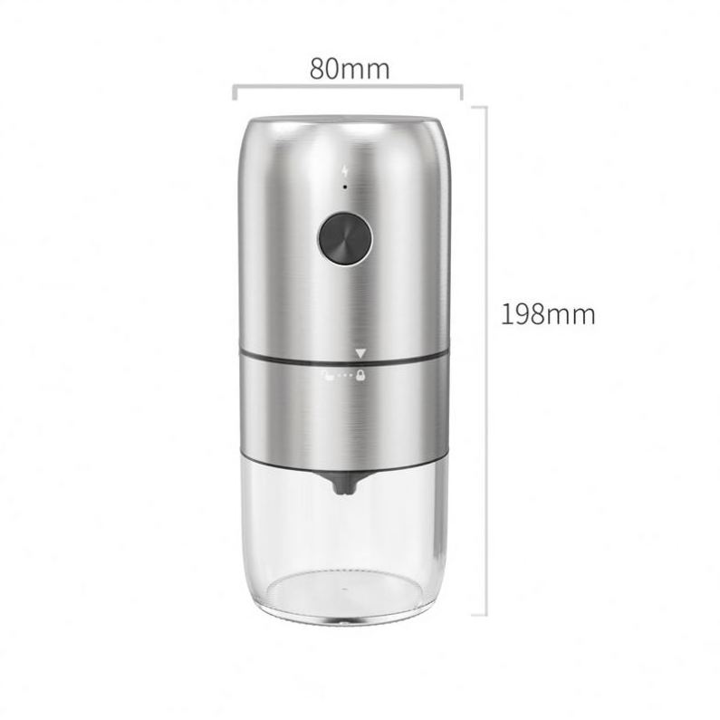 Factory Wholesales Best Seller Portable Ceramic Conical Bur USB Electric Coffee Bean Grinders for Home Use