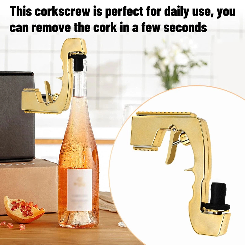 Wine accessories factory custom logo spray Champagne shooter props sprinkler Pistola Wine Beer bottle champagne spray gun