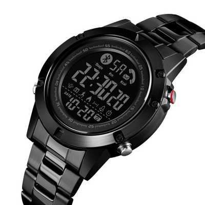 skmei 1500 pedometer stainless steel watch men smart multifunction waterproof wristwatches BestSuppliers