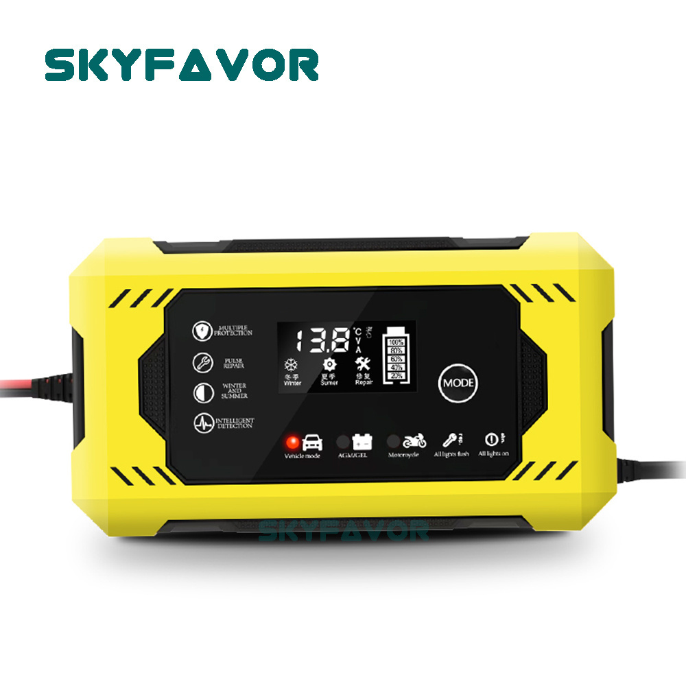 Latest trending products 12V battery charger 12V 6A automatic smart dropshipping products 12 volt Motorcycle car battery charger