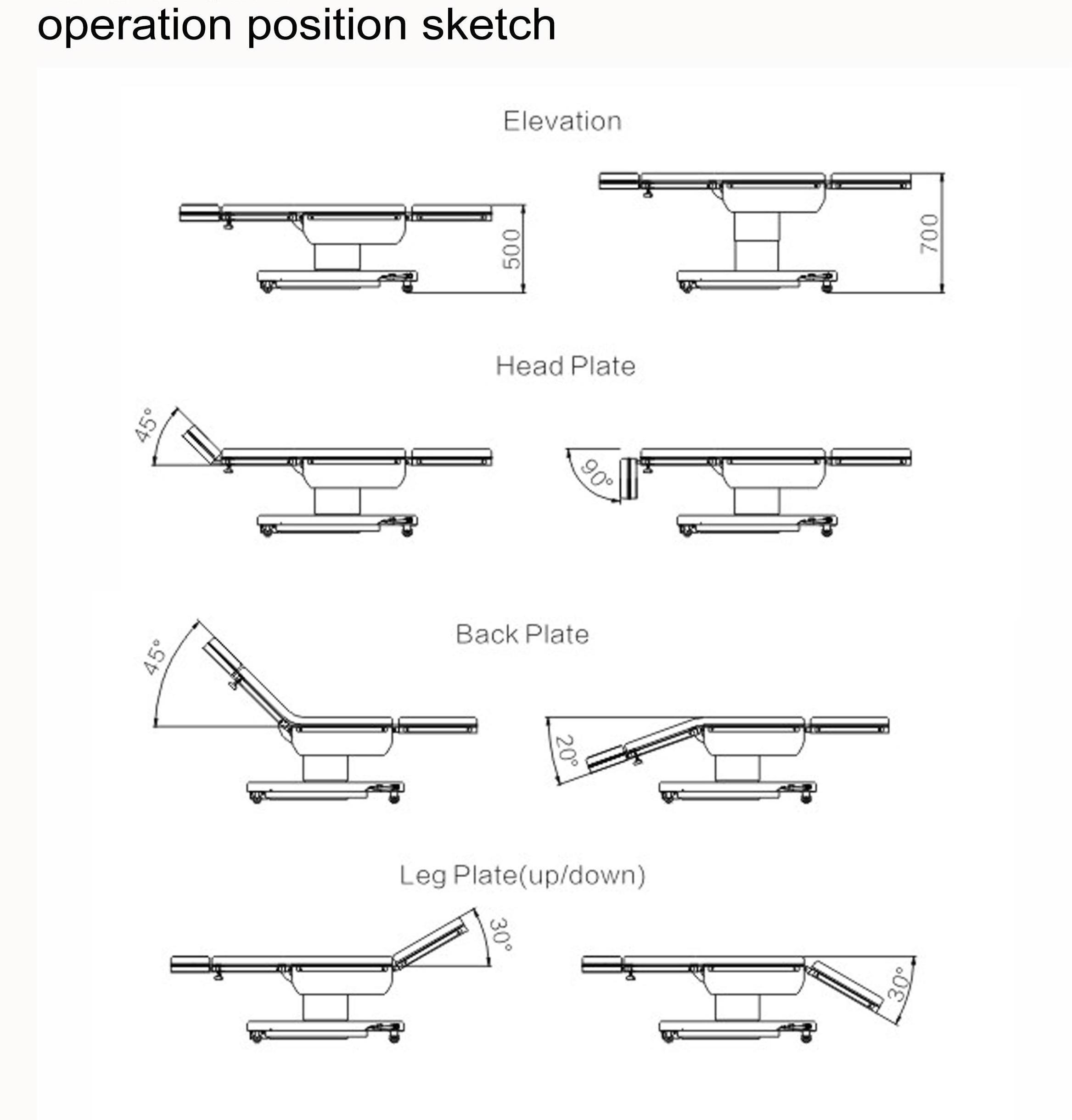 Ophthalmology Operating Table Ophthalmic Electric Surgery Table Electric ENT Operating Table