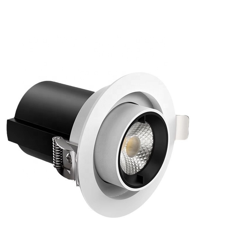 Trim Recsessed trimless Recessed pull down led downlight 6W 12W 25w spotlight pull down ceiling light fixture