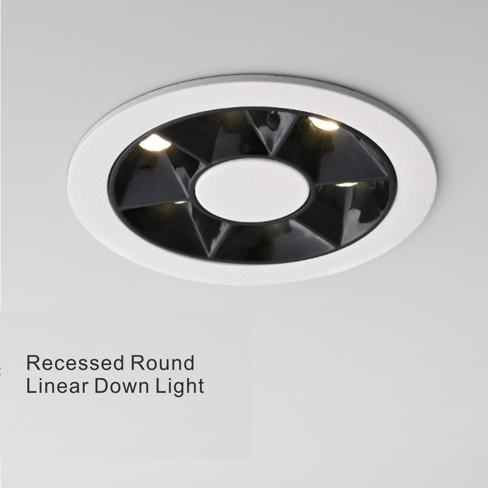 CE Rohs 7W 12W 18W 24W lights led recessed ceiling linear downlight Surface Mounted / Recessed / Trimless Recessed Grille light