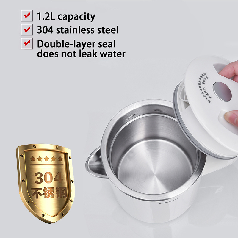 12V/24V Factory direct sales Hot sale in 2021 stainless steel   dc electric kettle car heating kettle