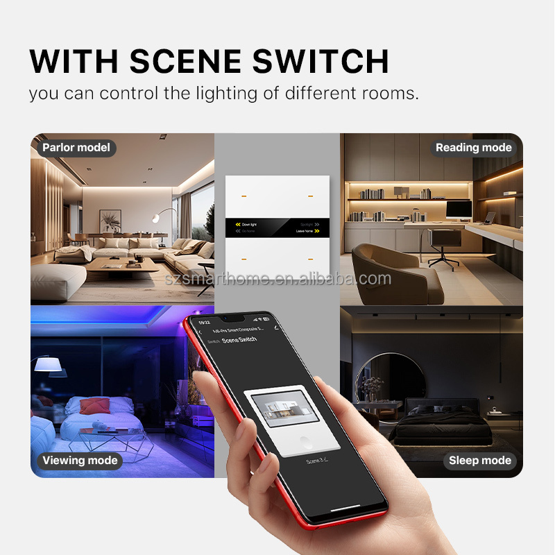 products smart dimmer switch us timer switch Remotely controllable  KNX  smart touch wall light switch