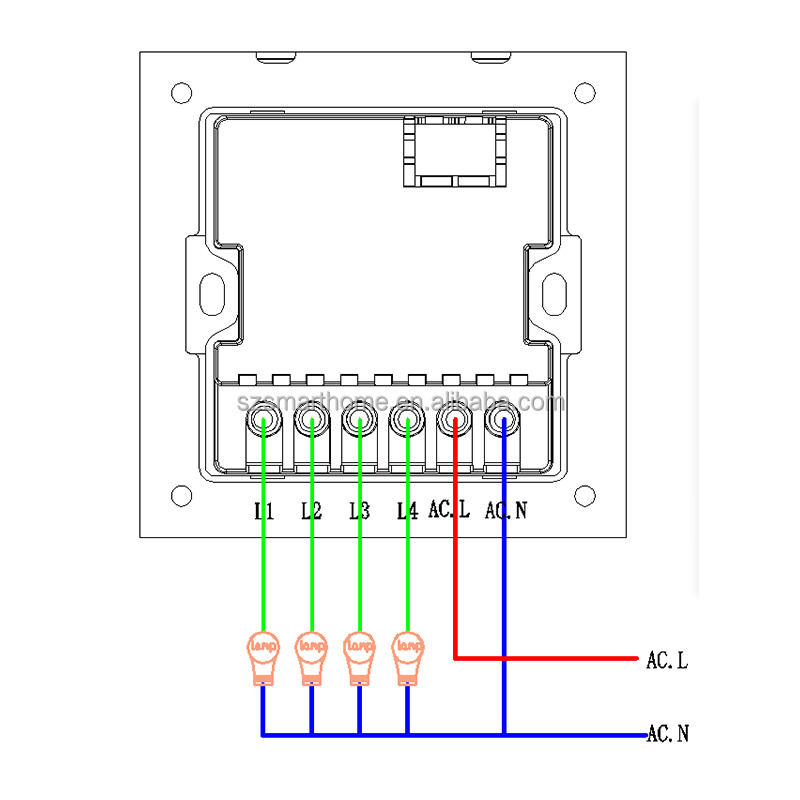 Tuya Touch Switch Multi-pc Zigbee Gateway Wall Light Remote Control Scene Switch New for Home M8 4 Inch Zigbee Switch 6 Gang