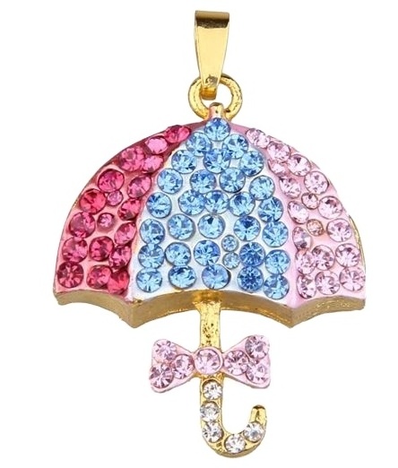 Metal jewelry umbrella usb flash drive 2.0v 16gb 32gb 64gb 128gb 1tb 2tb diamond usb pen drive