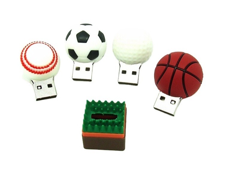 Sport 3D ball shaped USB  flash drive 2.0 3.0 16gb 32gb 64gb 2TB