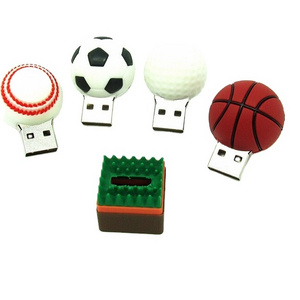 Sport 3D ball shaped USB  flash drive 2.0 3.0 16gb 32gb 64gb 2TB