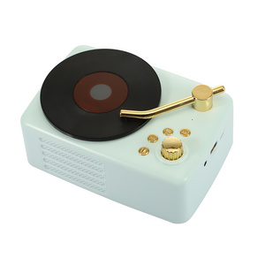 Classical Vintage Retro Bluetooth Speaker high level gift Speaker Music Boxes Record Player Mini Speaker