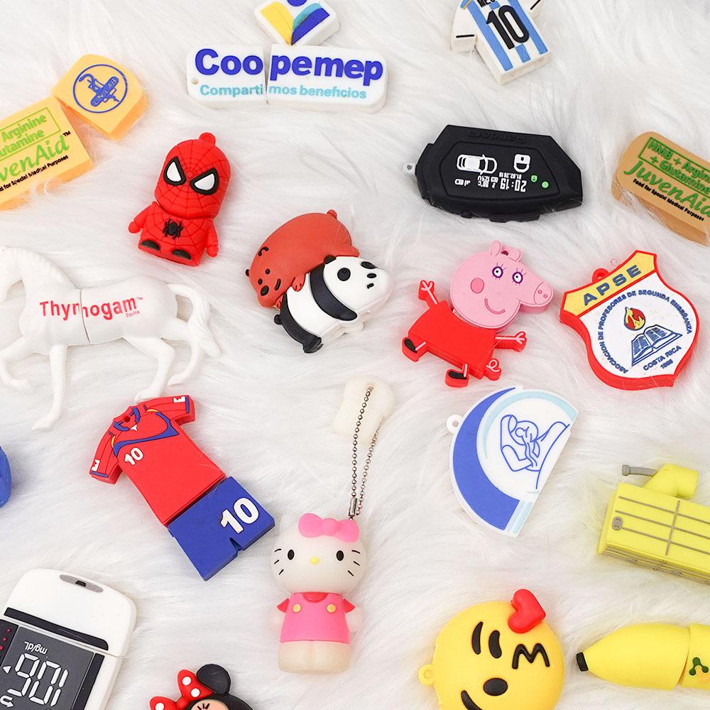 Free mold PVC USB flash drive USB memory stick 8Gb 32Gb 64Gb rubber USB cartoon 2D 3D