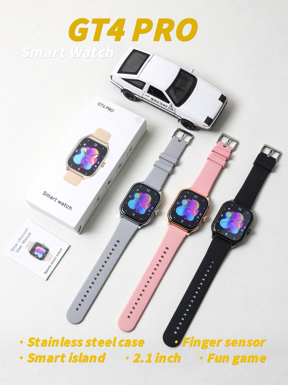 2024 New Arrival GT4 Pro Ultra Smart Watch Series 9 Health Monitor Woman/Man Android  S9 i20 i30 Ultra T800 T900