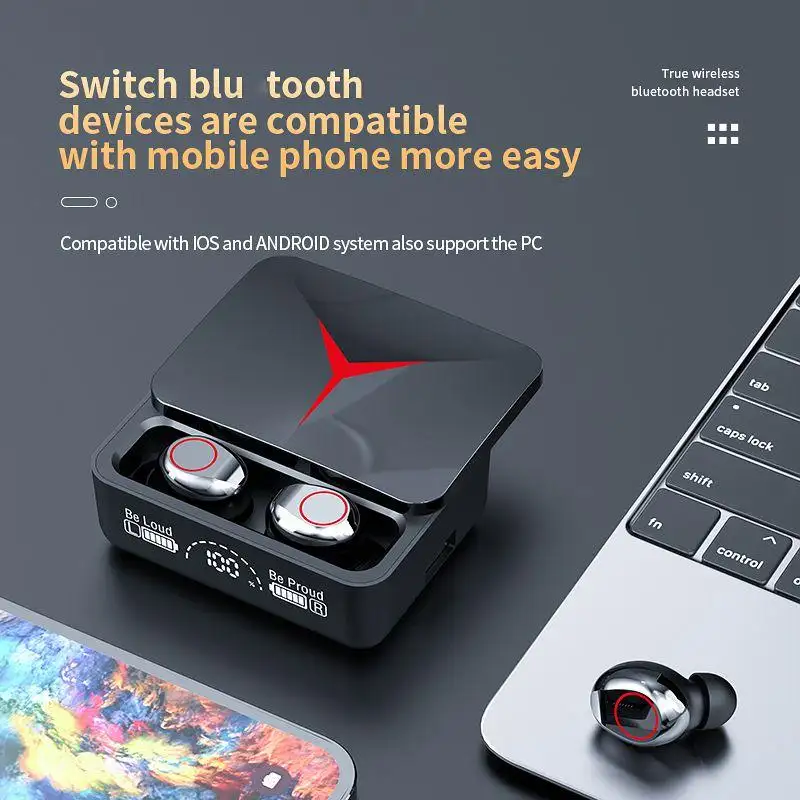 m90 pro earbud handfree tws auriculares inalambricos gaming headphones wireless audifonos m90 tws earbuds