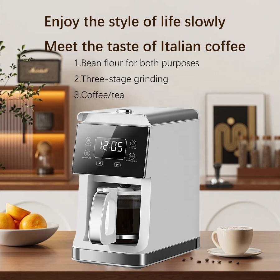 European standard plug coffee machine American grinding all-in-one espresso LED large display