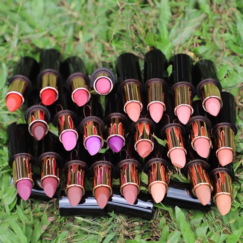 Custom Your Own LOGO Vegan Lip Stick Makeup Vegan Matte Lipstick Private Label Waterproof