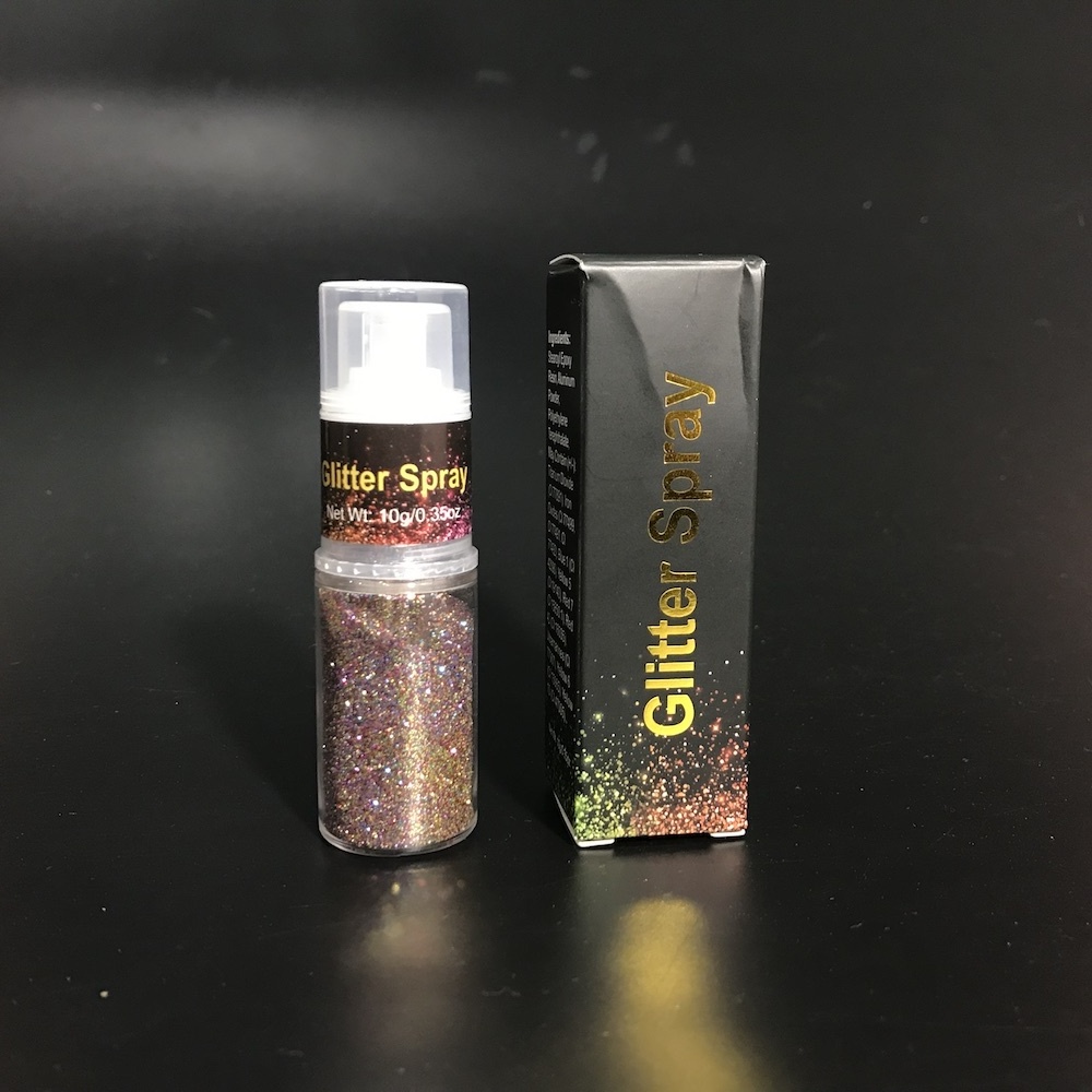 New Holographic Loose Dust Cosmetic Hair Face Body Glitter Spray in Pump Bottle for Festival Craft