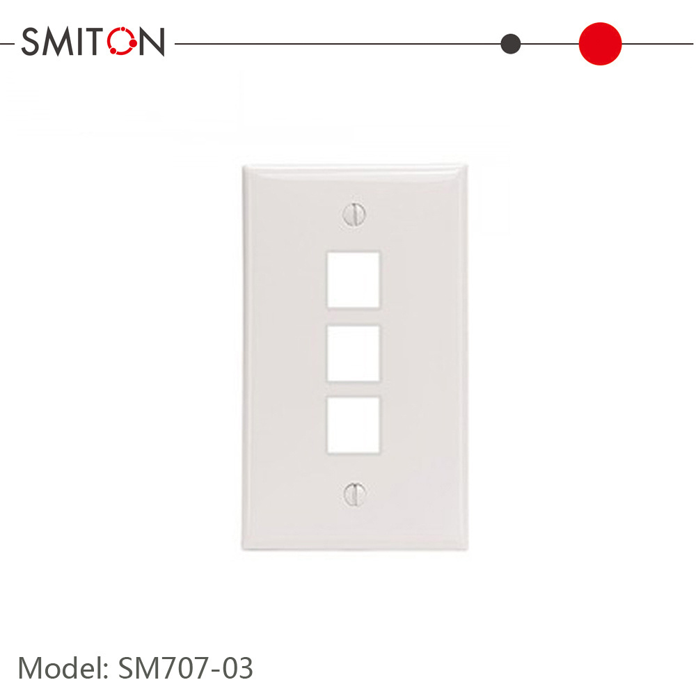 Wall Plate For Keystone Plate With 6 Holes