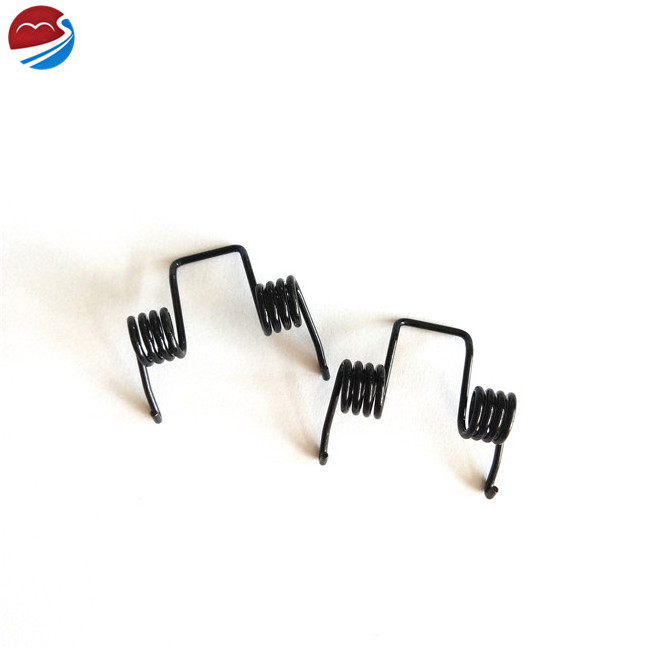 Custom high quality stainless steel black double small torsion spring for door lock