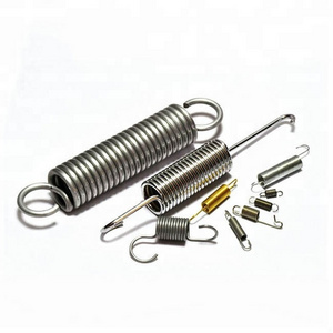 Factory titanium steel micro long hook extension helical  tension spring for swing chair