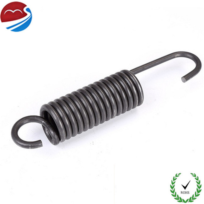 Factory titanium steel micro long hook extension helical  tension spring for swing chair