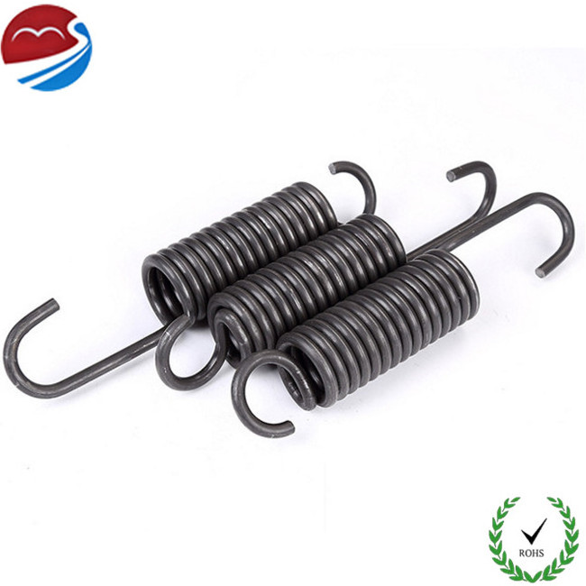 Factory titanium steel micro long hook extension helical  tension spring for swing chair